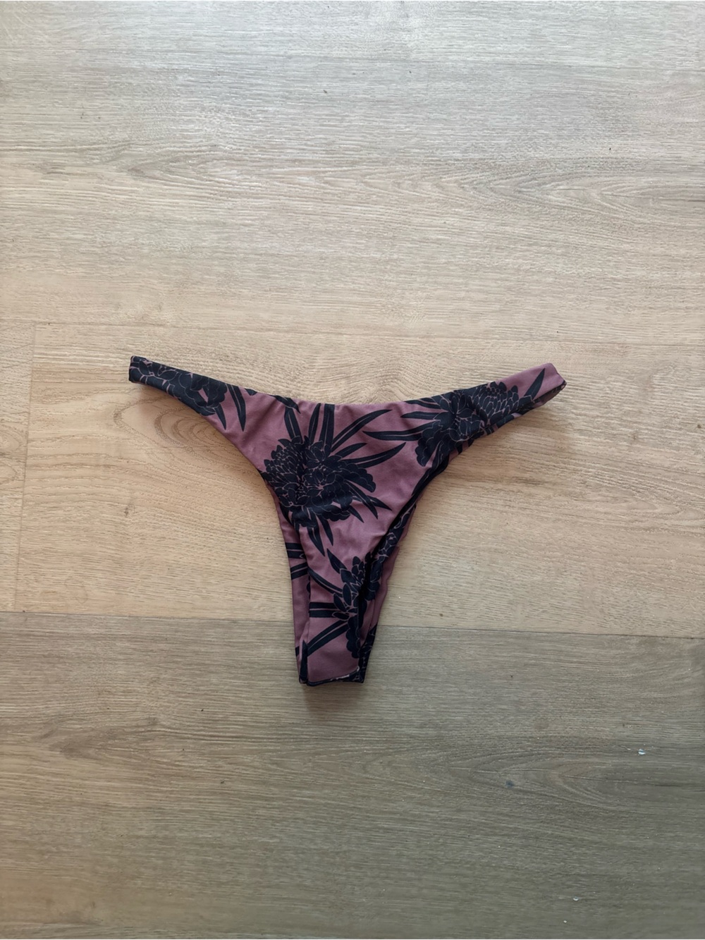 Mikoh Swim Mauve Floral Bikini Bottoms